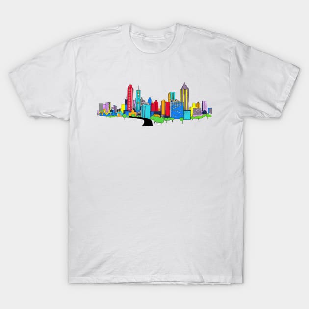 Atlanta Skyline T-Shirt by drknice